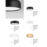 NOVA LUCE 526806 | Perleto Nova Luce stropné svietidlo kruhový 3x E27 matná čierna, biela