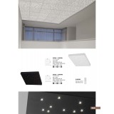 NOVA LUCE 9180381 | Cielo-NL Nova Luce stropné svietidlo - TRIAC štvoruholník regulovateľná intenzita svetla, nastaviteľná farebná teplota, na diaľkové ovládanie 1x LED 930lm 3000 - 4000K biela