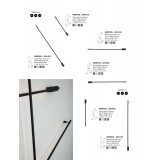 NOVA LUCE 9081140 | Gropius Nova Luce stenové svietidlo 1x LED 507lm 3000K čierna