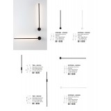 NOVA LUCE 9081104 | Tien Nova Luce rameno stenové svietidlo 1x LED 343lm 3000K matná čierna