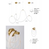 NOVA LUCE 9082091 | Cerelia Nova Luce stenové svietidlo flexibilné 1x LED 1861lm 3000K bronzová, biela