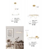 NOVA LUCE 9082095 | Cerelia Nova Luce stenové, stropné svietidlo flexibilné 1x LED 1146lm 3000K bronzová, biela