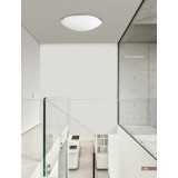 NOVA LUCE 600402 | Anco Nova Luce stropné svietidlo kruhový 2x E27 biela, chróm