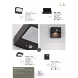 NOVA LUCE 9492500 | Figo-NL Nova Luce rameno stenové svietidlo 1x E27 IP65 antracit, priesvitné