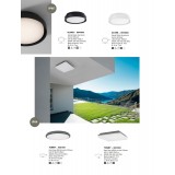 NOVA LUCE 9944603 | Oliver-NL Nova Luce stropné svietidlo kruhový 1x LED 1550lm 3000K IP65 čierna, opál