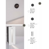 NOVA LUCE 9020927 | Brigi Nova Luce stenové svietidlo kruhový 1x LED 159lm 3000K IP65 tmavošedá