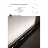 NOVA LUCE 9011102 | Wall-Washer-NL Nova Luce náladové osvetlenie svietidlo otočné prvky 1x LED 746lm 3000K IP67 saténový nike
