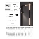 NOVA LUCE 9011130 | Slim-Magnetic-Profile Nova Luce prvok systému CRI>90 svietidlo magnet 1x LED 278lm 3000K čierna