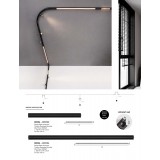 NOVA LUCE 9010184 | Flexible-Magnetic-Profile Nova Luce prvok systému - sprievodná koľajnica - zapustené doplnok - 2m magnet čierna