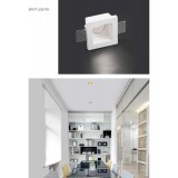 NOVA LUCE 9879112 | Tobia Nova Luce zabudovateľné svietidlo štvorec malovatelné 95x95mm 1x GU10 biela