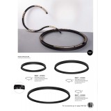 NOVA LUCE 9010206 | Breda-Flexible-Magnetic-Profile Nova Luce prvok systému - sprievodná koľajnica - zapustené R75 doplnok kruhový magnet čierna