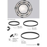 NOVA LUCE 9010207 | Breda-Flexible-Magnetic-Profile Nova Luce prvok systému - sprievodná koľajnica R45 doplnok kruhový magnet čierna