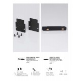 NOVA LUCE 9910010 | Magnetic-Profile Nova Luce prvok systému - ukončovací prvok doplnok čierna