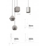NOWODVORSKI 9696 | Geometric Nowodvorski visiace svietidlo 1x GU10 sivé