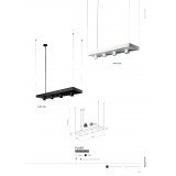 NOWODVORSKI 9381 | Plant Nowodvorski visiace svietidlo 4x GU10 čierna