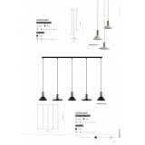 NOWODVORSKI 10906 | Hermanos Nowodvorski visiace svietidlo 5x GU10 čierna