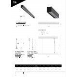 NOWODVORSKI 10206 | Office-Pro-Hall-Pro Nowodvorski stropné, visiace svietidlo 1x LED 5400lm 4000K čierna, priesvitná