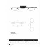 NOWODVORSKI 10866 | Circolo Nowodvorski stenové, stropné svietidlo 1x LED 1200lm 4000K čierna, opál