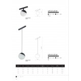 NOWODVORSKI 10152 | LVM-Magnetic Nowodvorski prvok systému 48V svietidlo magnet 1x LED 650lm 3000K čierna, opál