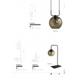 NOWODVORSKI 9308 | Monaco-Crane Nowodvorski stolové svietidlo 57,5cm prepínač na vedení 1x E27 čierna, dym