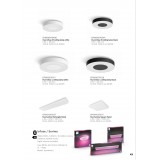 PHILIPS 41164/30/P9 | PHILIPS-hue-Infuse Philips stropné hue múdre osvetlenie kruhový regulovateľná intenzita svetla, meniace farbu, nastaviteľná farebná teplota, Bluetooth 1x LED 3700lm 2200 <-> 6500K čierna, biela