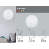 RABALUX 3392 | Tracy-LED Rabalux stenové, stropné svietidlo kruhový 1x LED 960lm 3000K biela, priesvitná