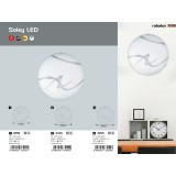 RABALUX 3445 | Soley-LED Rabalux stenové, stropné svietidlo kruhový 1x LED 960lm 3000K biela, priesvitná