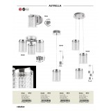 RABALUX 5042 | Astrella Rabalux stropné svietidlo 1x LED 1350lm 4000K chróm, priesvitné, krištáľ