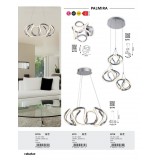 RABALUX 5770 | Palmira Rabalux visiace svietidlo 1x LED 2500lm 3000K chróm, biela