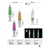 RABALUX 4115 | Glitter Rabalux dekor láva-lampa prepínač na vedení 1x E14 fialová, strieborný