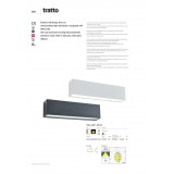 REDO 9115 | Tratto Redo rameno stenové svietidlo 1x LED 233lm 3000K IP65 matný biely