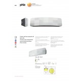 REDO 9042 | Phiz Redo rameno stenové svietidlo 1x LED 310lm 3000K IP54 sivé, opál