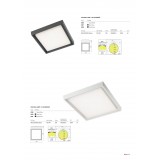 REDO 9186 | Bezel-RD Redo stropné svietidlo 1x LED 1950lm 3000K IP54 matný biely, opál