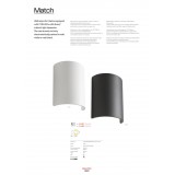 REDO 01-1448 | Match-RD Redo stenové svietidlo 1x LED 600lm 3000K matná čierna