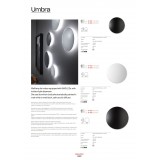 REDO 01-1336 | Umbra-RD Redo stenové svietidlo 1x LED 1265lm 3000K matná čierna