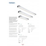 REDO 01-1131 | Horizon-RD Redo stenové svietidlo 1x LED 1100lm 3000K IP44 chróm, saténový