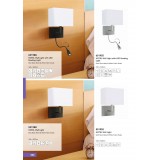 SEARCHLIGHT 6519SS | Wall-SL Searchlight rameno stenové svietidlo prepínač flexibilné 1x E27 + 1x LED 70lm saténové striebro, biela