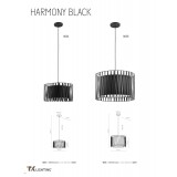 TK LIGHTING 1654 | Harmony-TK Tk Lighting visiace svietidlo 1x E27 čierna, biela