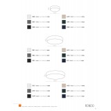 TK LIGHTING 1587 | Rondo-TK Tk Lighting stropné svietidlo 4x E27 čierna, biela