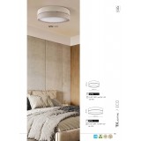 TK LIGHTING 5774 | Eco-TK Tk Lighting stropné svietidlo kruhový 3x E27 béž, sivé, opál