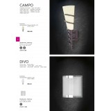 TRIO 200970124 | Campo-TR Trio rameno stenové svietidlo 1x E14 hrdzavá, špinavá biela