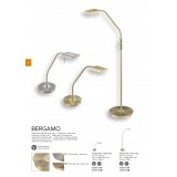 TRIO 520910108 | Bergamo-TR Trio stolové svietidlo 50cm dotykový vypínač flexibilné, regulovateľná intenzita svetla 1x LED 1100lm 3000K matný zlatý