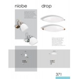 VIOKEF 351300 | Niobe Viokef rameno stenové svietidlo 1x E14 matný biely, chróm