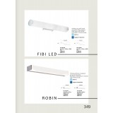 VIOKEF 4181300 | Fibi Viokef rameno stenové svietidlo 1x LED 1150lm 3000K IP44 matný biely, chróm