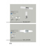VIOKEF 4104800 | Robert-VI Viokef rameno stenové svietidlo 1x E14 IP44 matný opál, chróm
