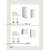 VIOKEF 4097000 | Nala-VI Viokef stenové svietidlo malovatelné 1x G9 biela