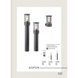 VIOKEF 4198400 | Aspen-VI Viokef stenové svietidlo 1x E27 IP44 tmavošedá