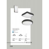 VIOKEF 4197600 | Tibuok Viokef stropné svietidlo 1x LED 635lm 3000K IP54 čierna, biela