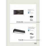 VIOKEF 4198700 | Tech Viokef stenové svietidlo 1x LED 900lm 3000K IP65 tmavošedá