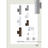 VIOKEF 4038502 | Sotris Viokef stenové svietidlo 1x GU10 IP44 hnedá